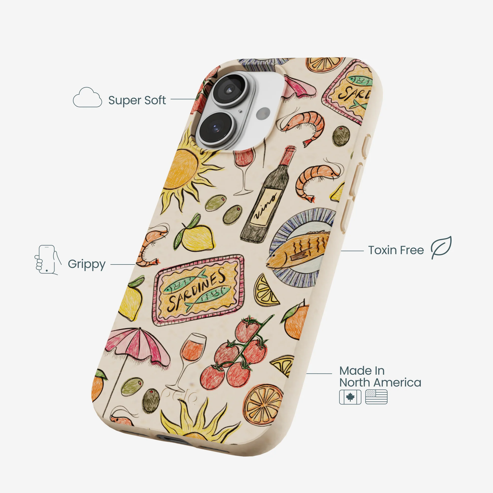 Seashell Coastal Bites iPhone 17 Case - Image 4