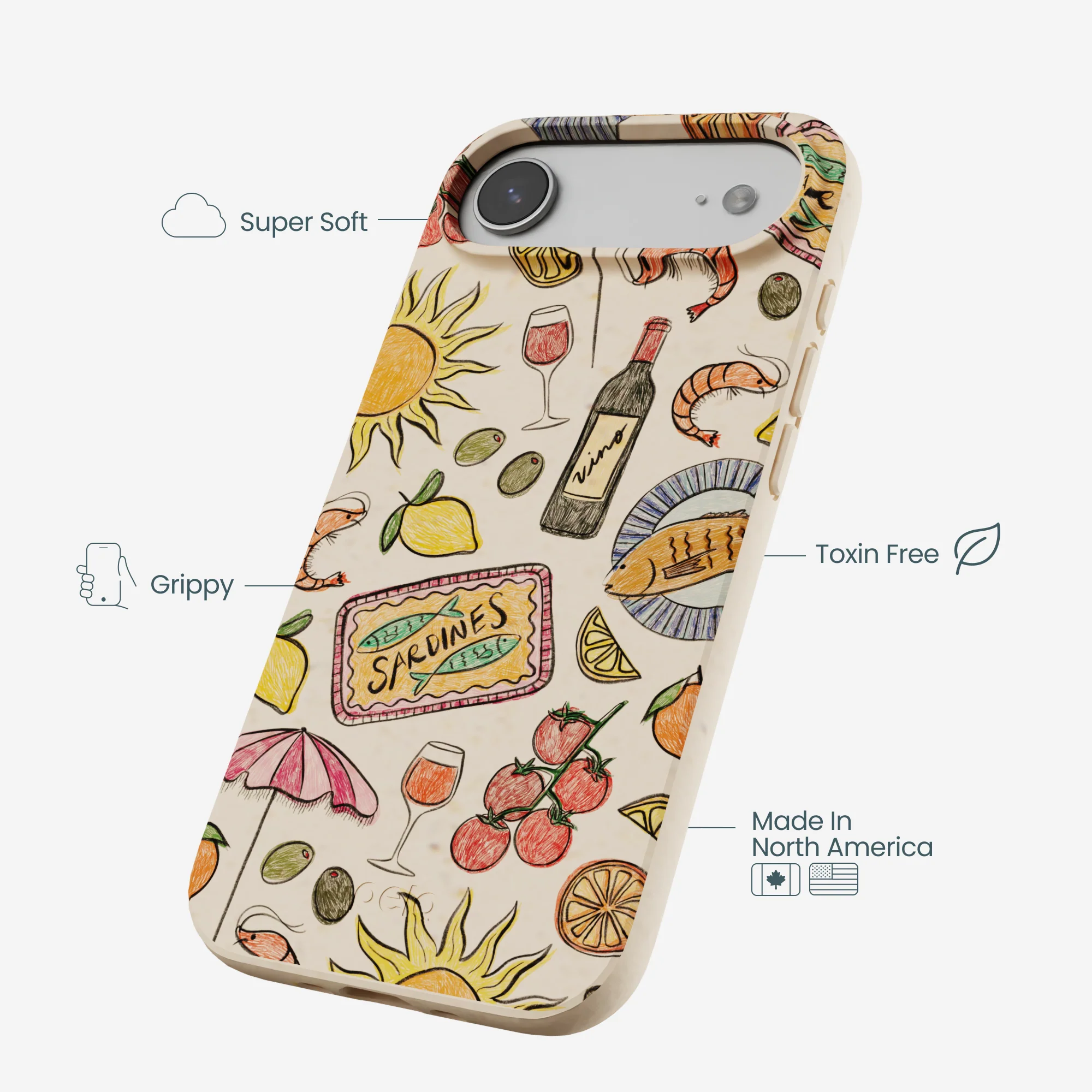 Seashell Coastal Bites iPhone Air Case - Image 4