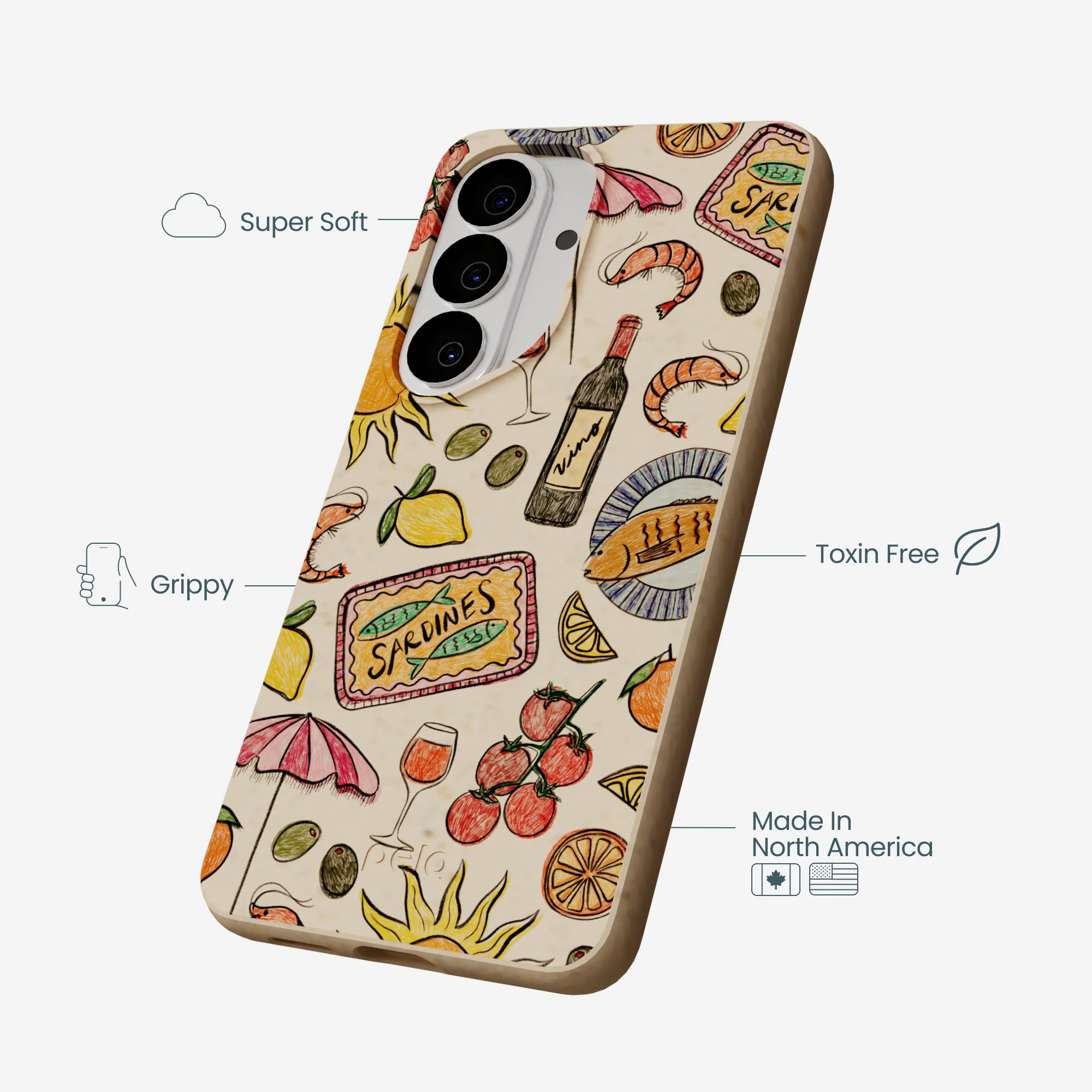 Seashell Coastal Bites Samsung Galaxy S26 Case - Image 4