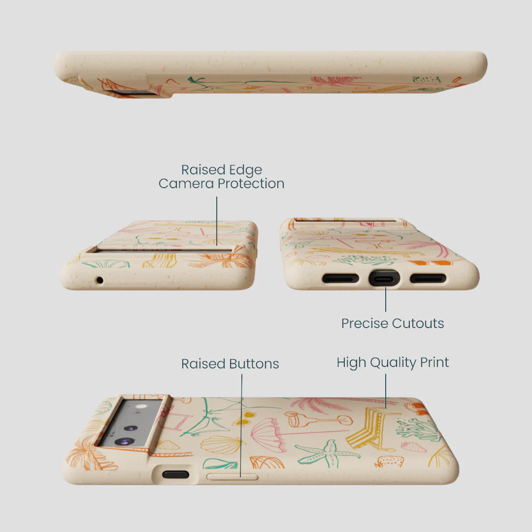 Seashell Coastal Club Google Pixel 6 Case - Image 3