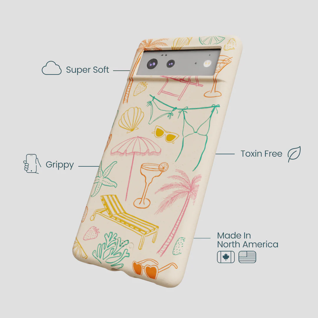 Seashell Coastal Club Google Pixel 6a Case - Image 4