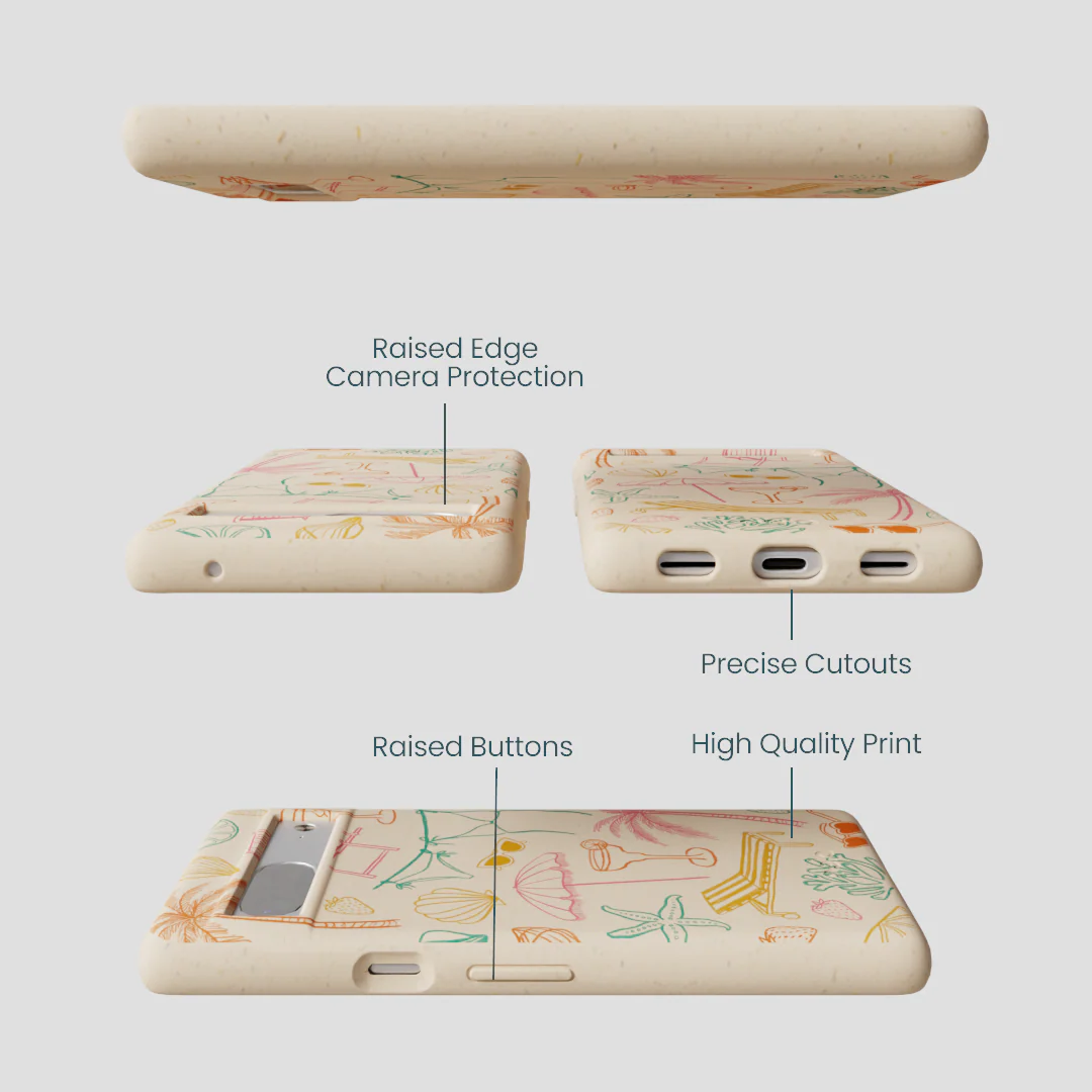 Seashell Coastal Club Google Pixel 7 Case - Image 3