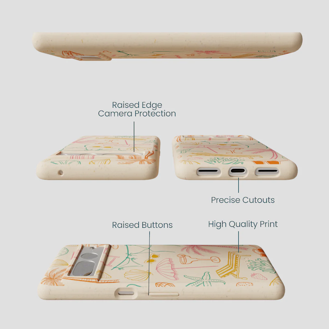 Seashell Coastal Club Google Pixel 7 Pro Case - Image 3