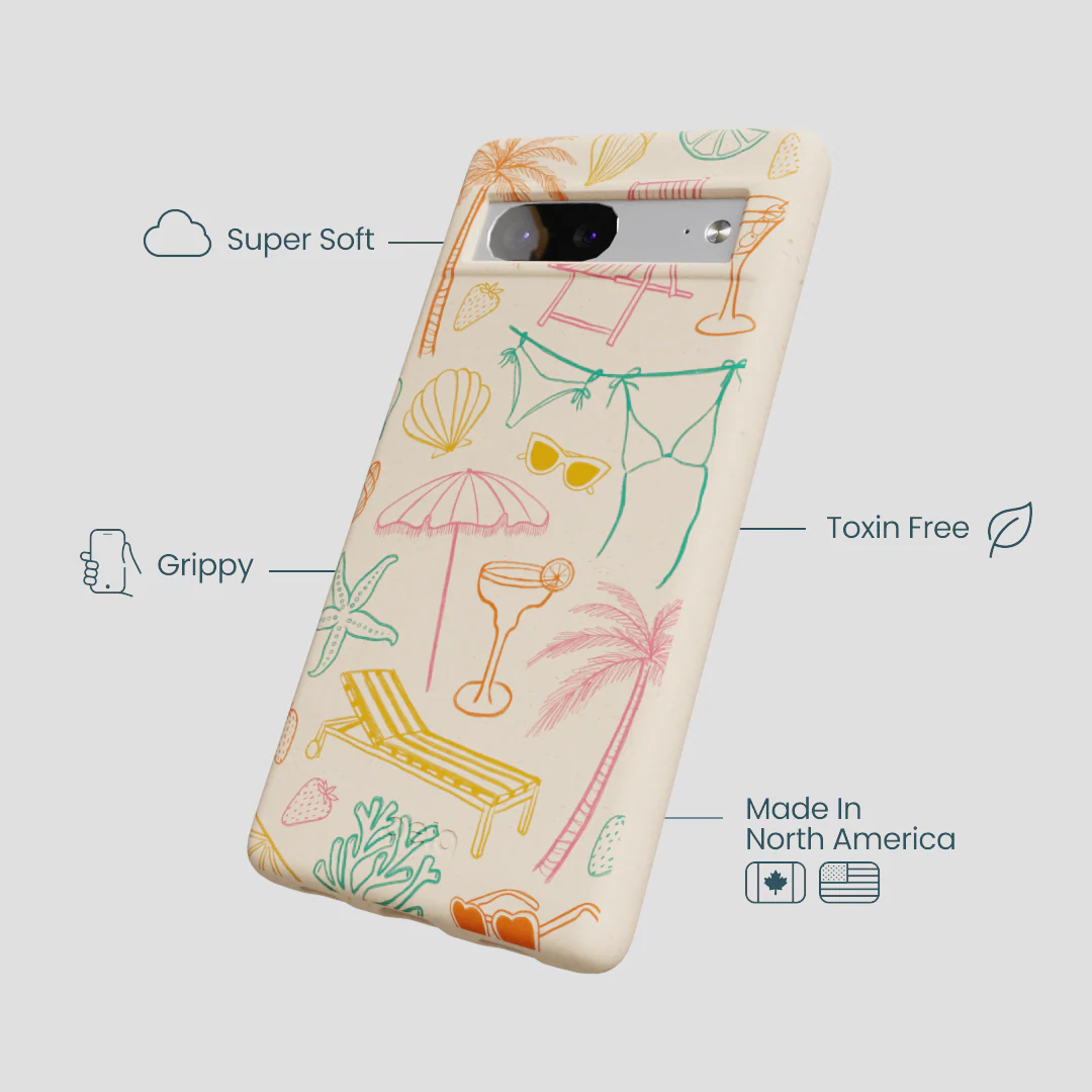 Seashell Coastal Club Google Pixel 7a Case - Image 4