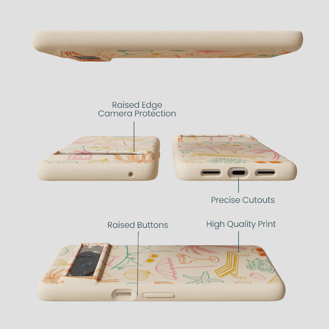 Seashell Coastal Club Google Pixel 8 Pro Case - Image 3