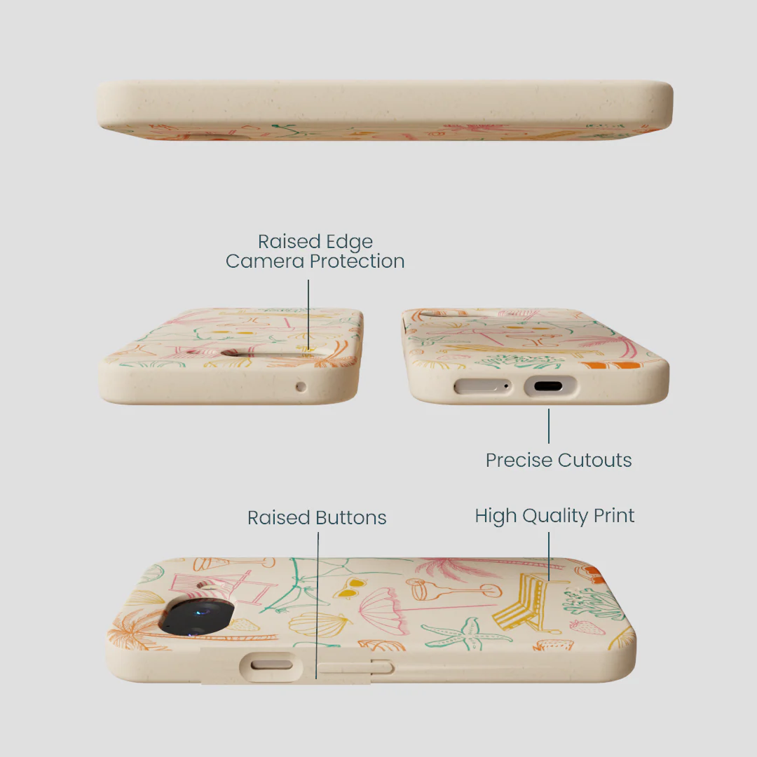 Seashell Coastal Club Google Pixel 9a Case - Image 3