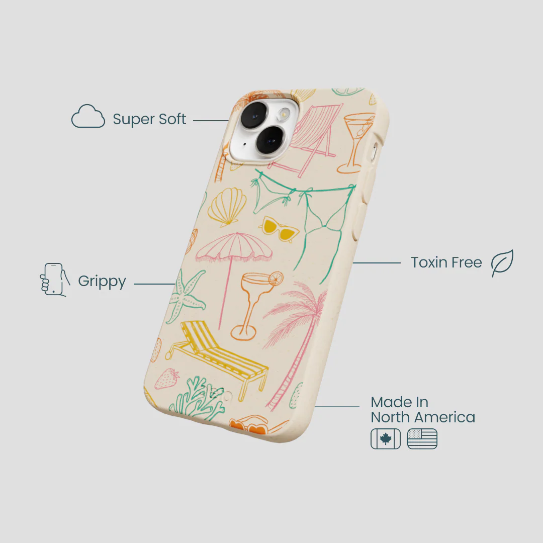 Seashell Coastal Club iPhone 13 Mini Case - Image 4