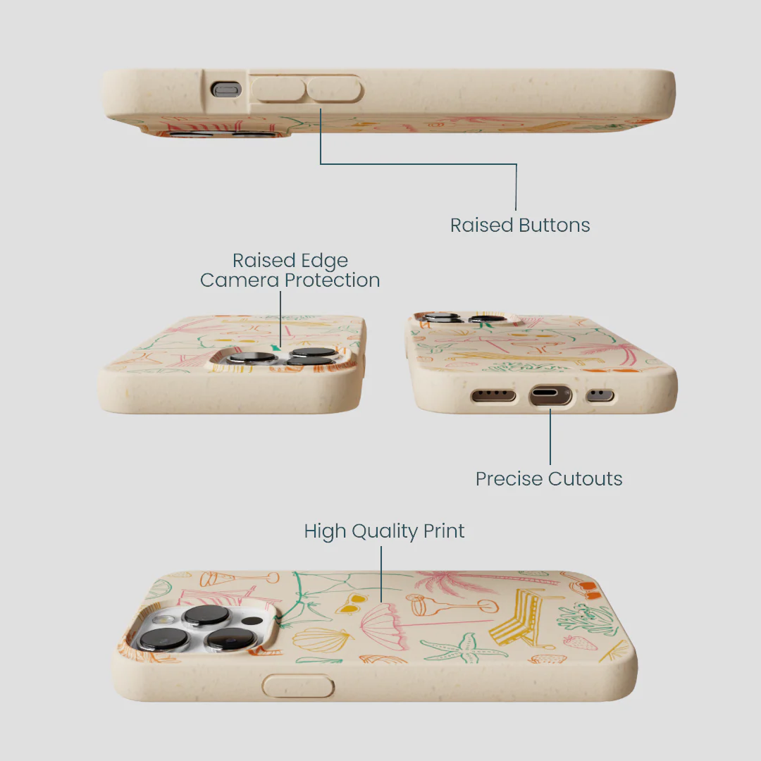 Seashell Coastal Club iPhone 13 Pro Case - Image 3