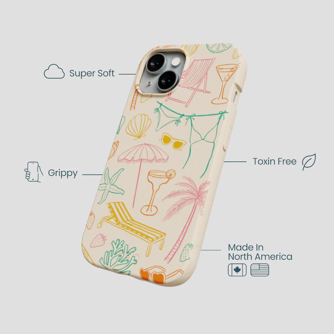 Seashell Coastal Club iPhone 14 Case - Image 4
