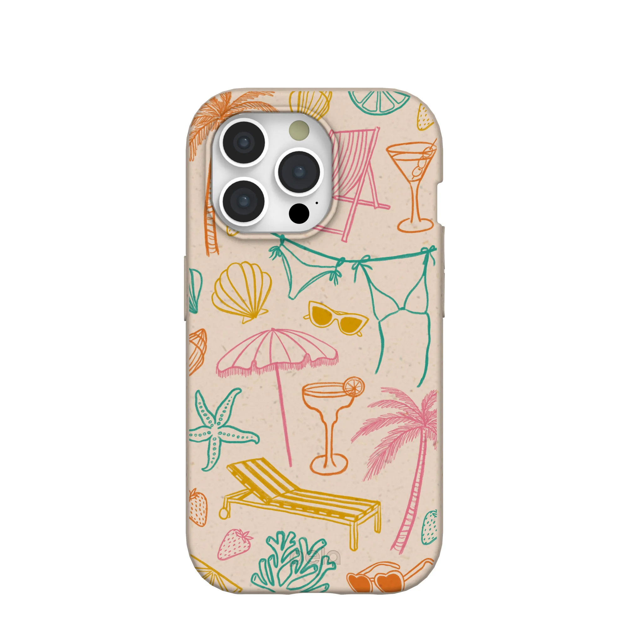 Seashell Coastal Club iPhone 15 Pro Case