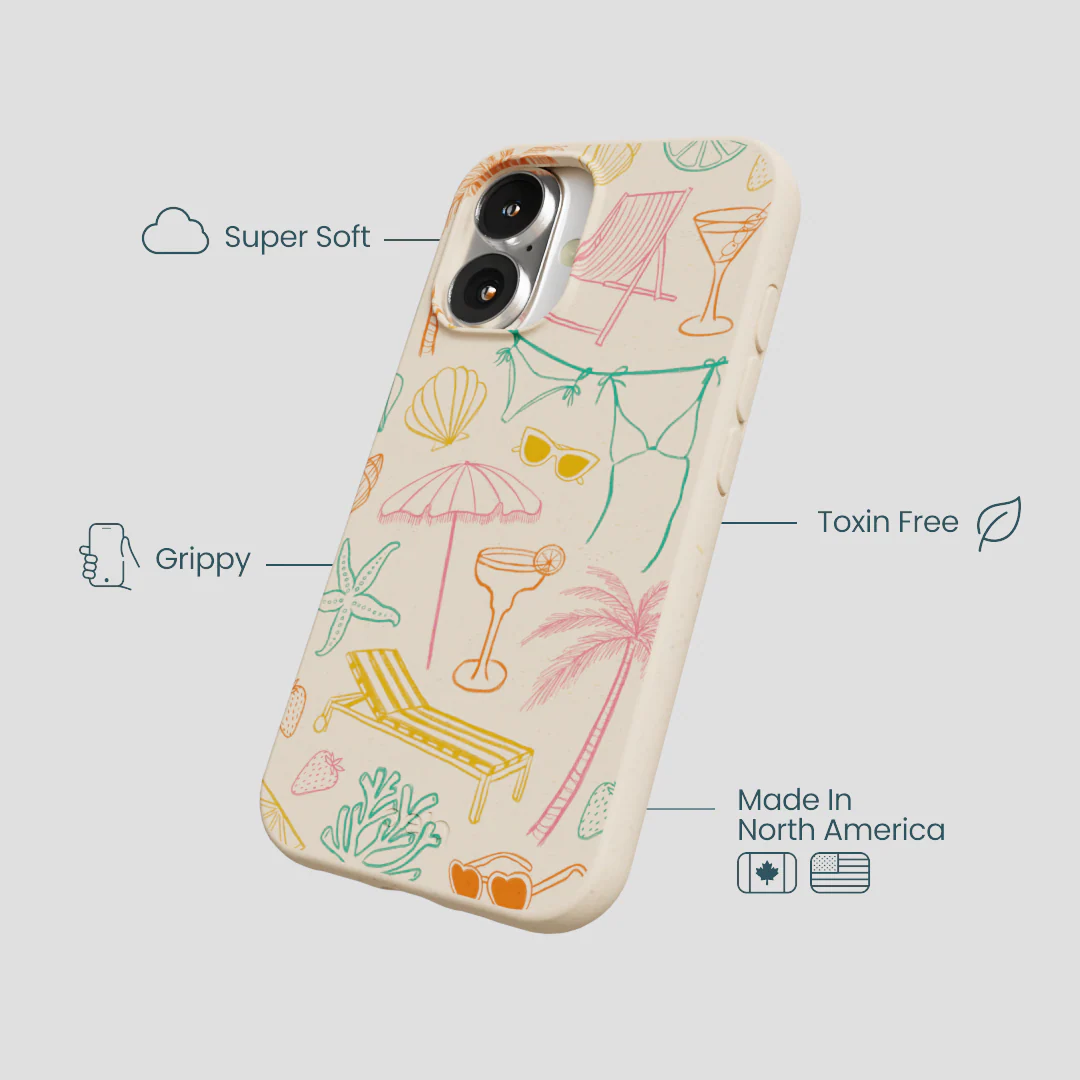 Seashell Coastal Club iPhone 16 Case - Image 4