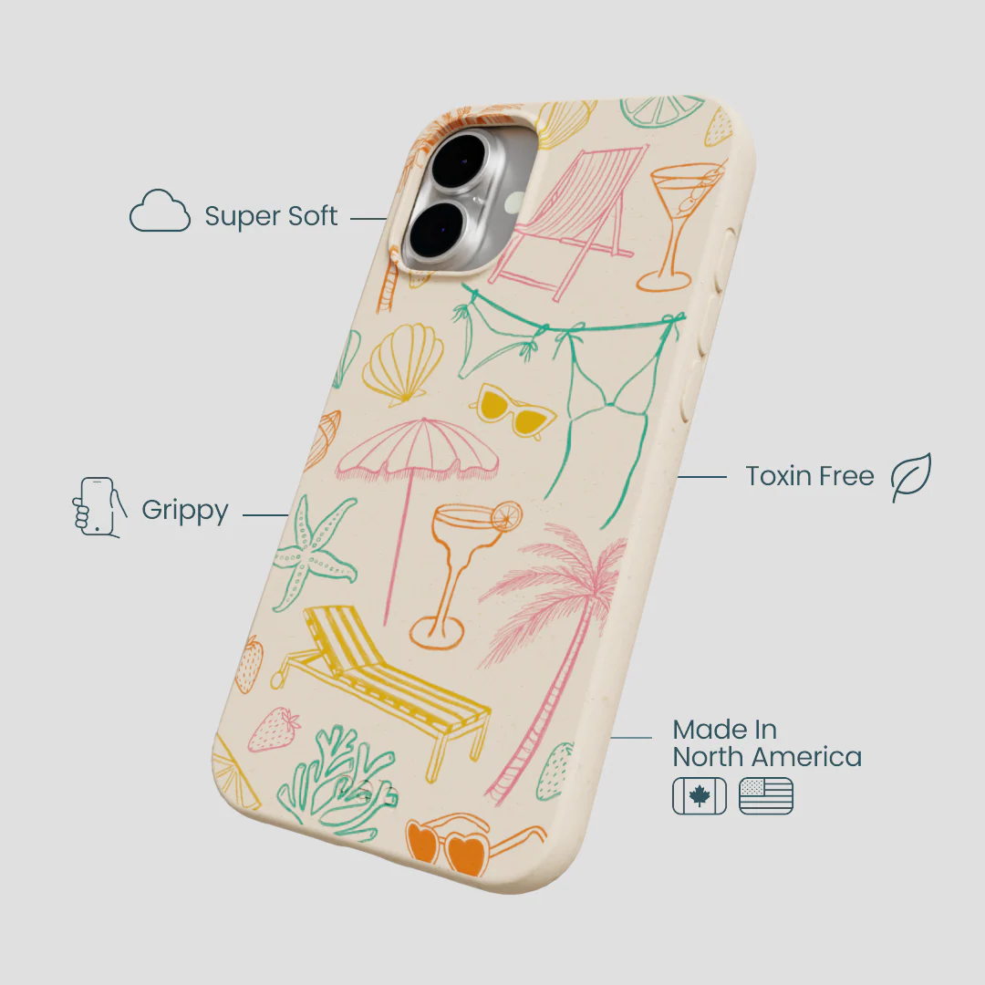 Seashell Coastal Club iPhone 16 Plus Case - Image 4