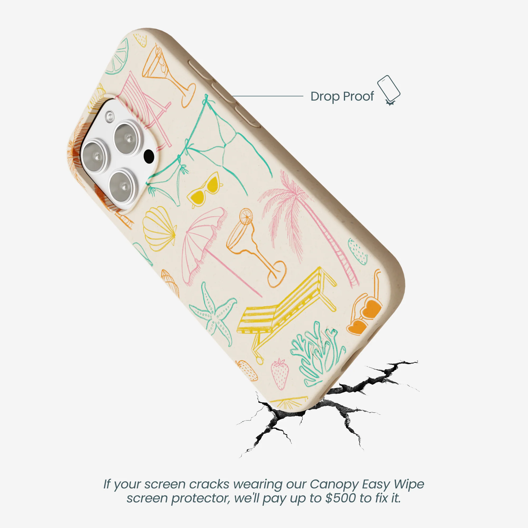 Seashell Coastal Club iPhone 16 Pro Max Case - Image 5