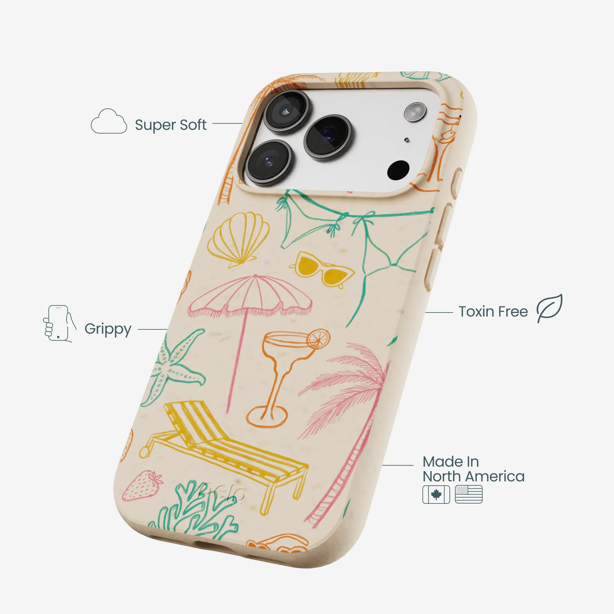 Seashell Coastal Club iPhone 17 Pro Case - Image 4