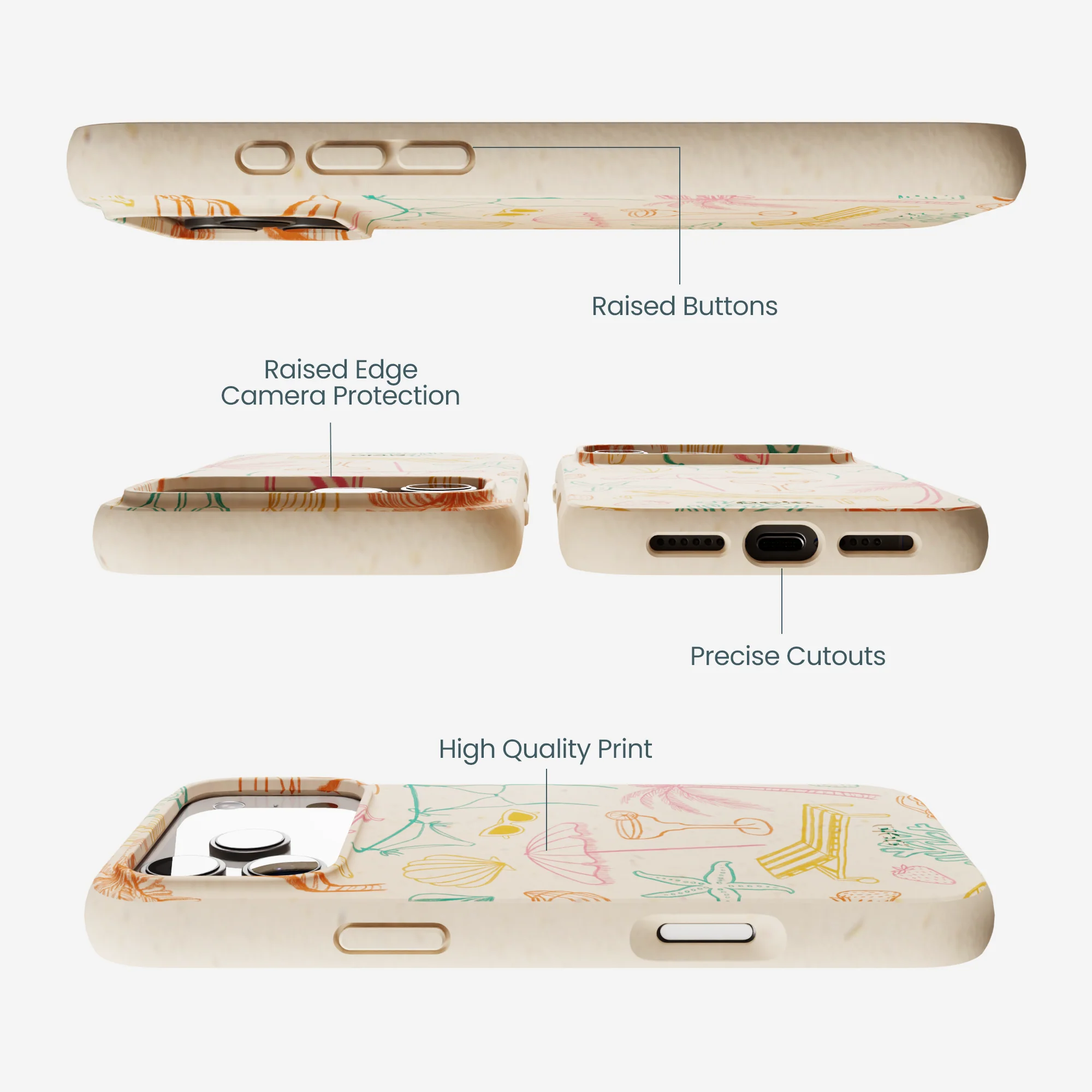 Seashell Coastal Club iPhone 17 Pro Max Case - Image 3