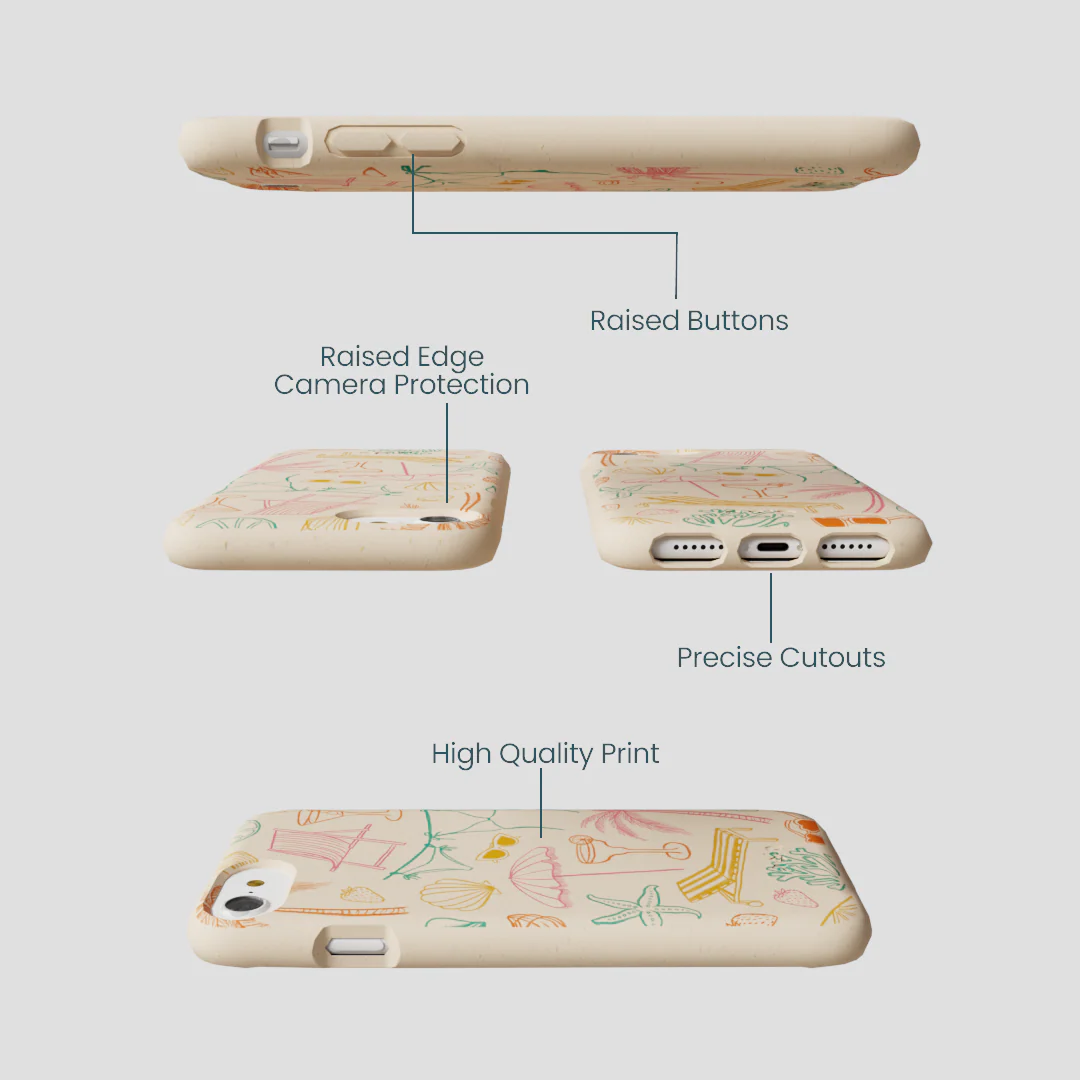 Seashell Coastal Club iPhone 6/6s/7/8/SE Case - Image 3