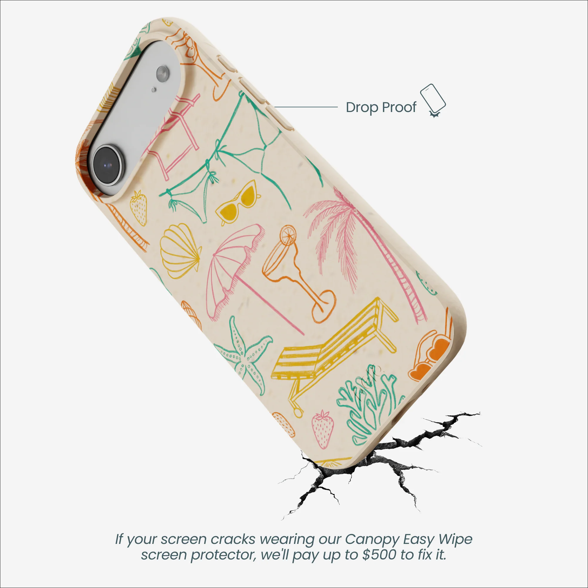 Seashell Coastal Club iPhone Air Case - Image 5