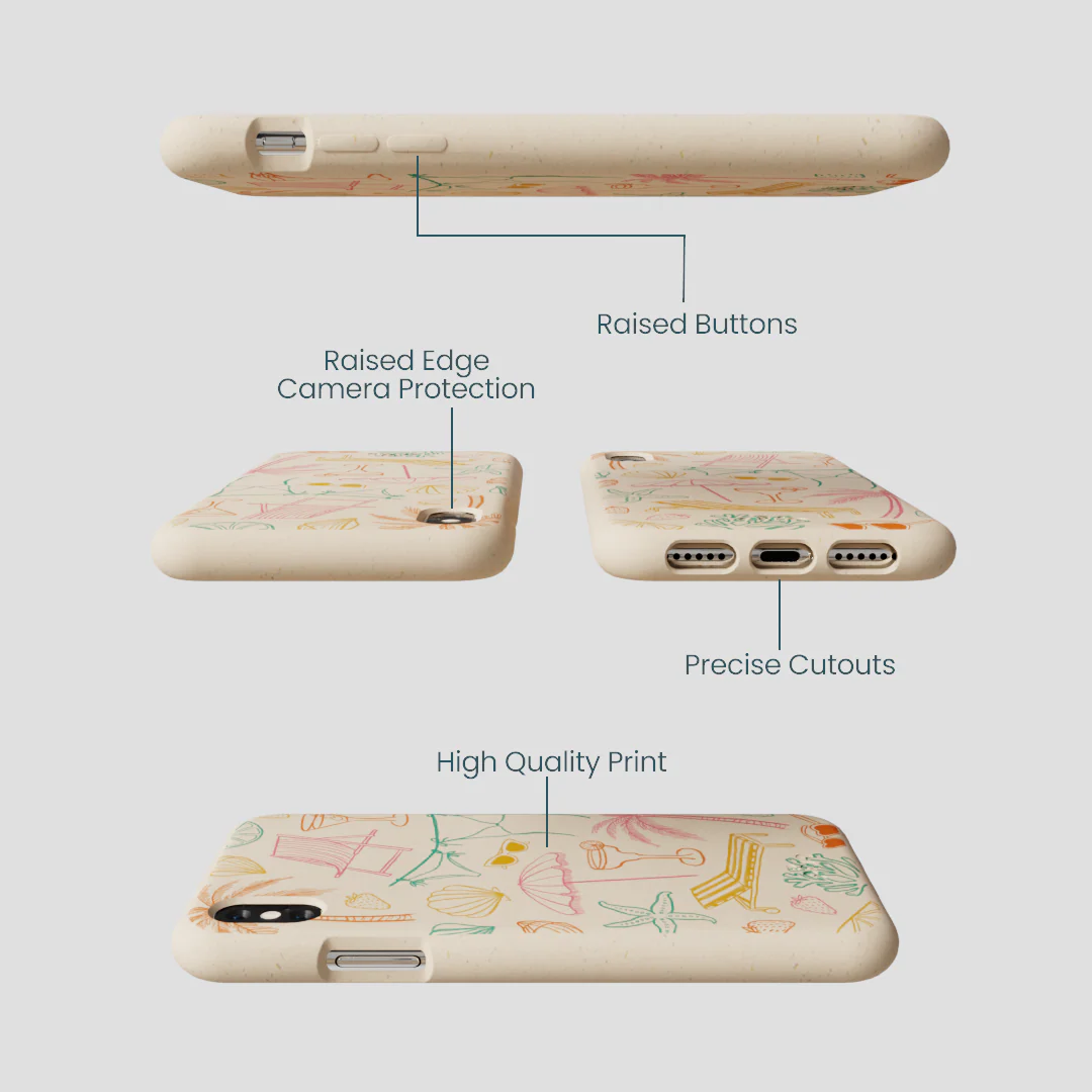 Seashell Coastal Club iPhone XR Case - Image 3