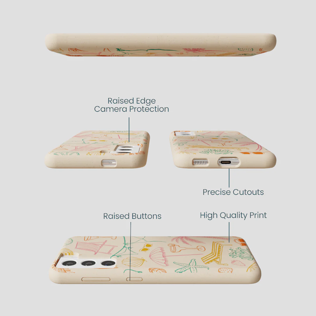 Seashell Coastal Club Samsung Galaxy S21 Case - Image 3