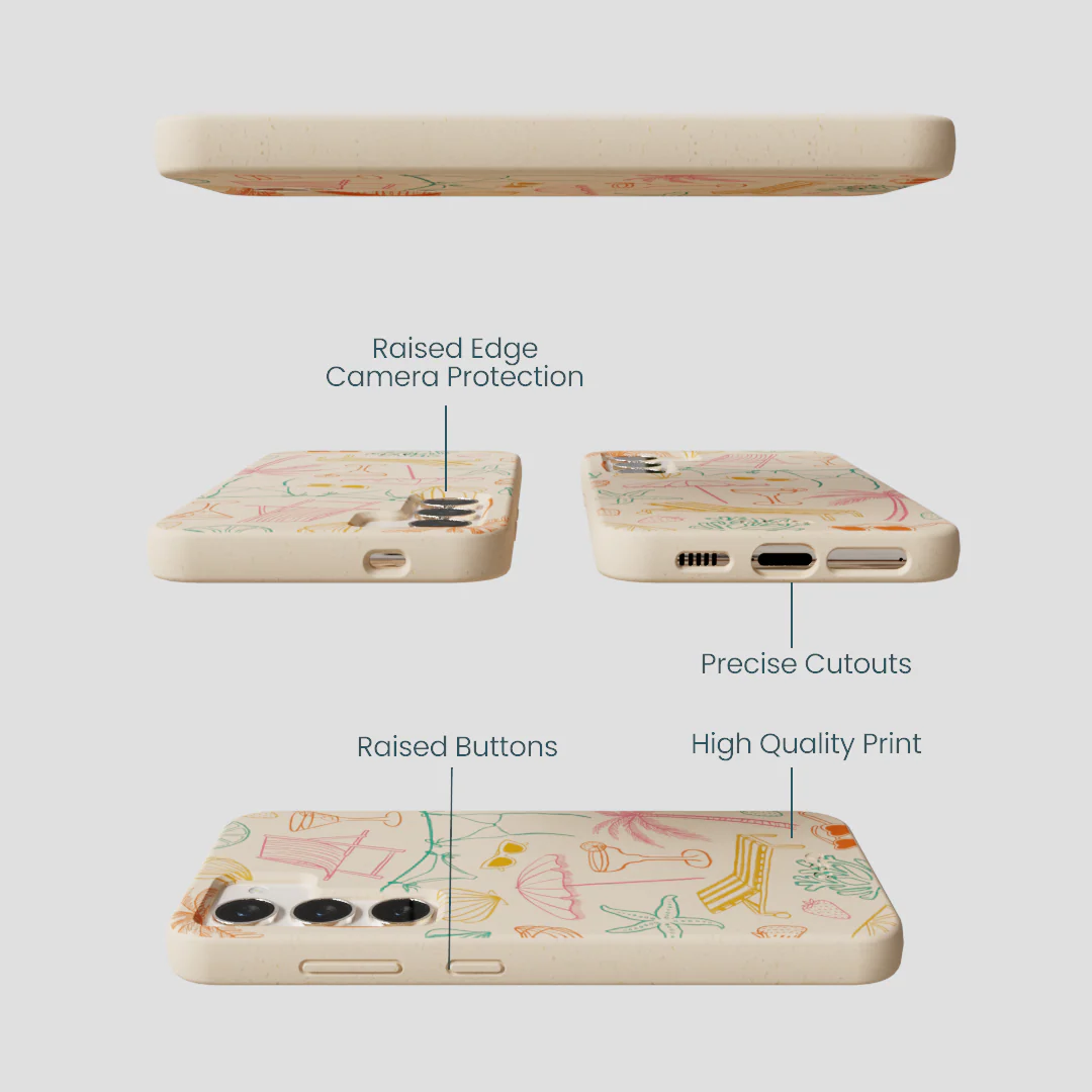 Seashell Coastal Club Samsung Galaxy S24 Case - Image 3