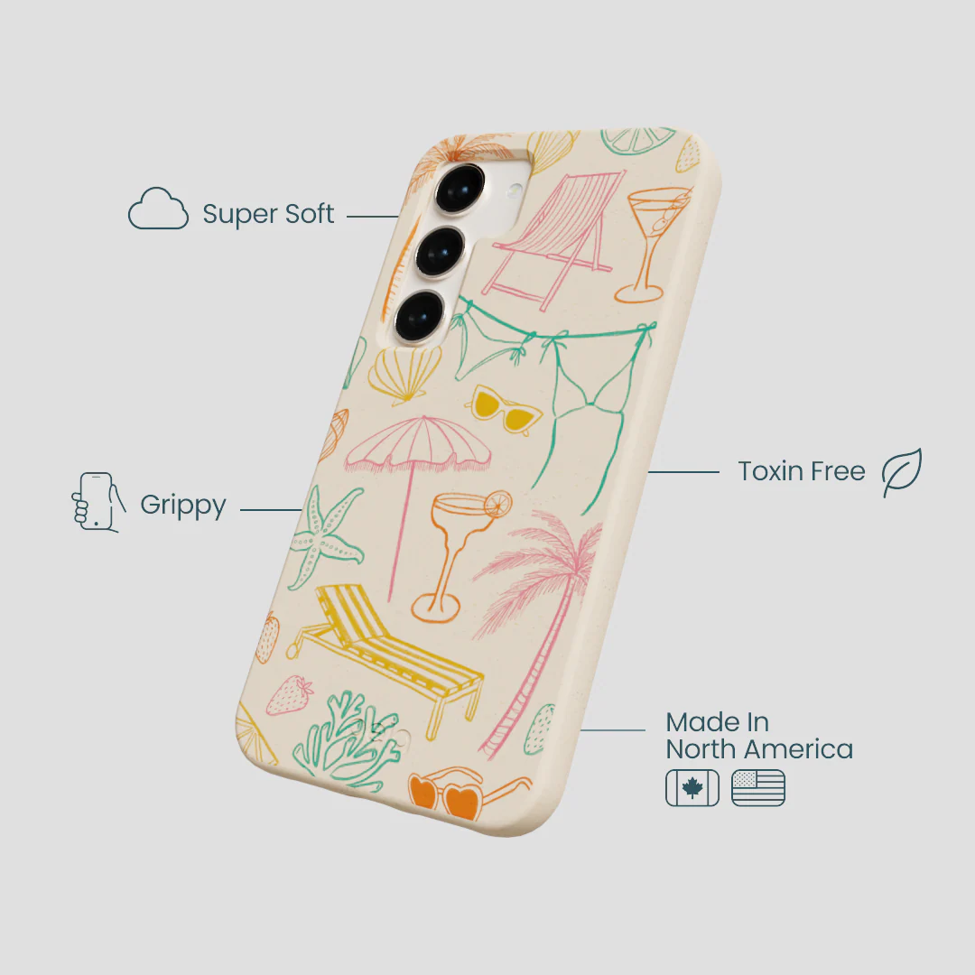Seashell Coastal Club Samsung Galaxy S24 Case - Image 4