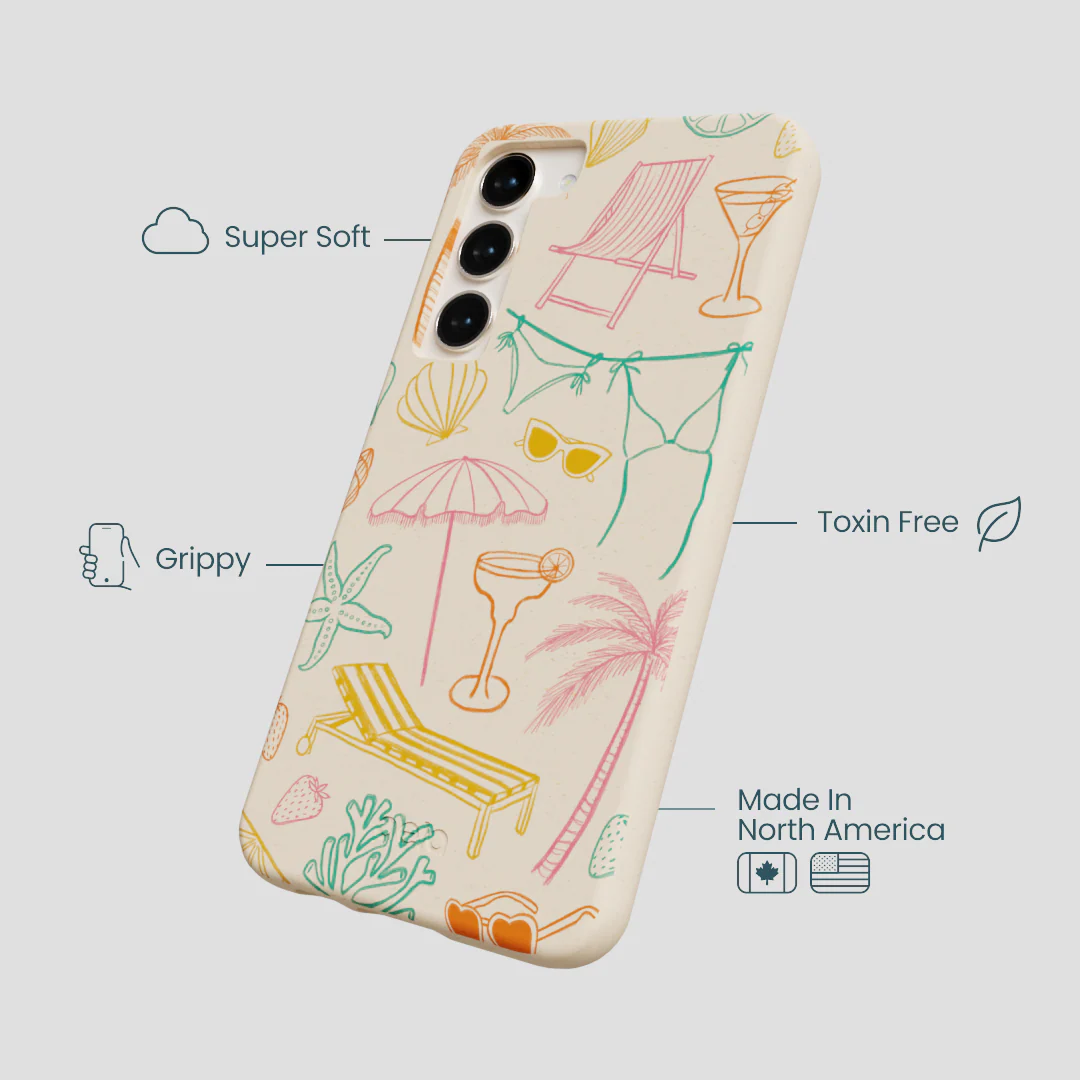 Seashell Coastal Club Samsung Galaxy S24+(Plus) Case - Image 4