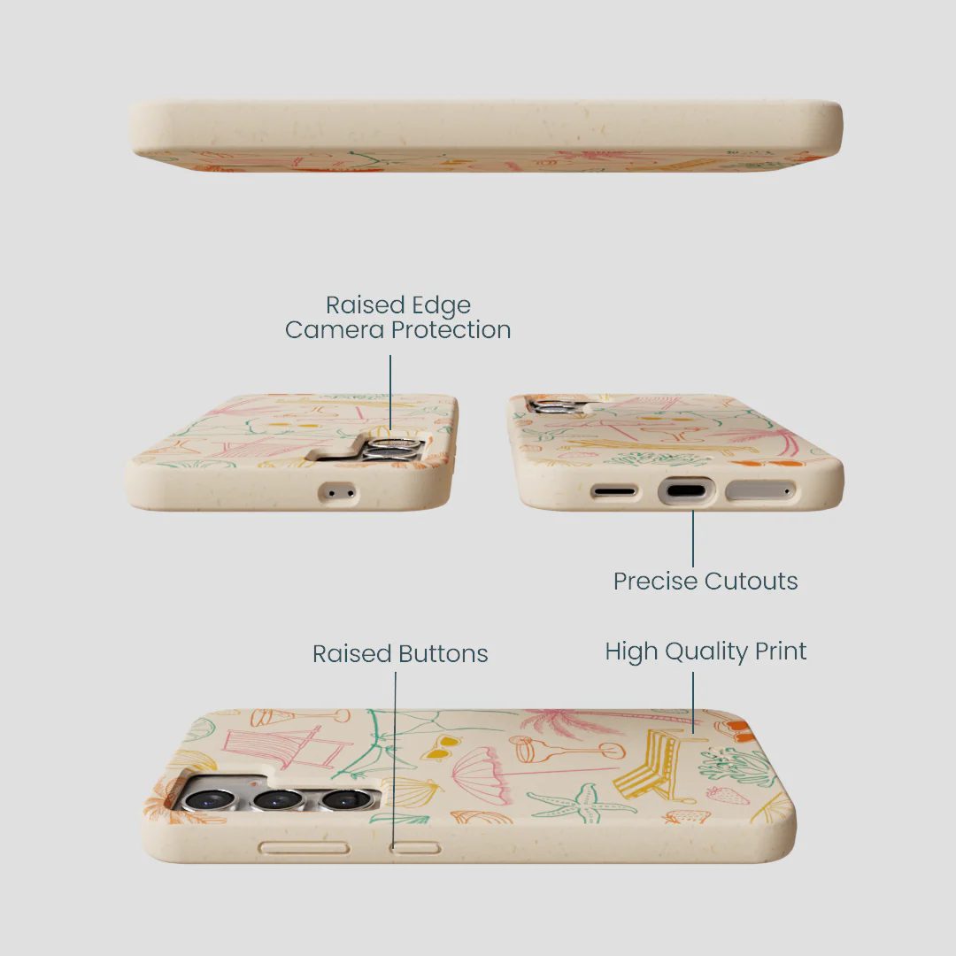 Seashell Coastal Club Samsung Galaxy S25 Case - Image 3