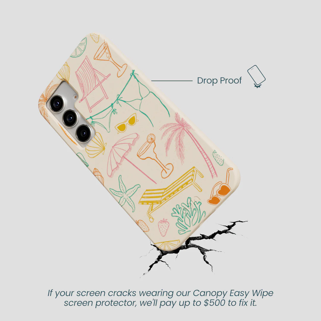 Seashell Coastal Club Samsung Galaxy S25 Case - Image 5