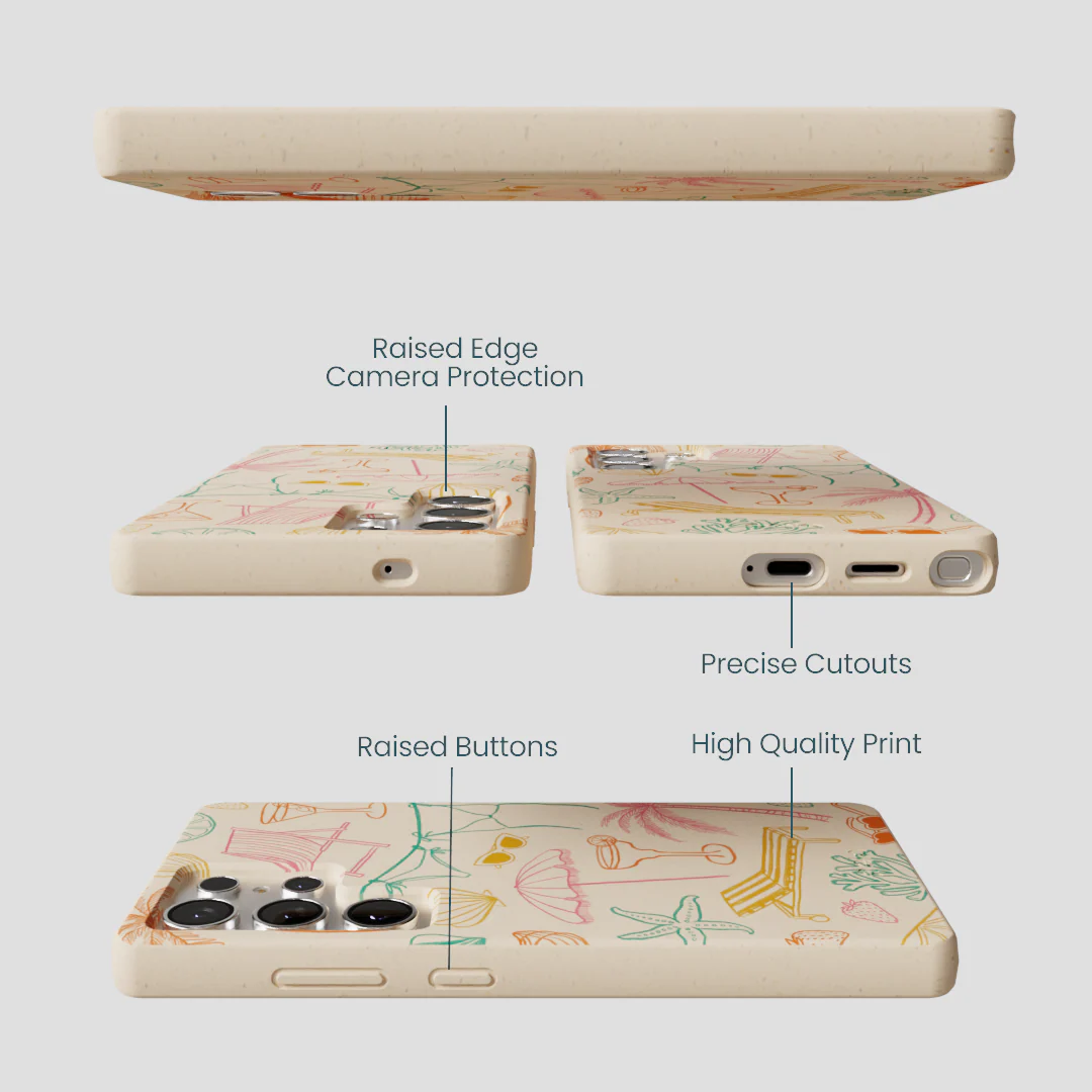 Seashell Coastal Club Samsung Galaxy S25 Ultra Case - Image 3