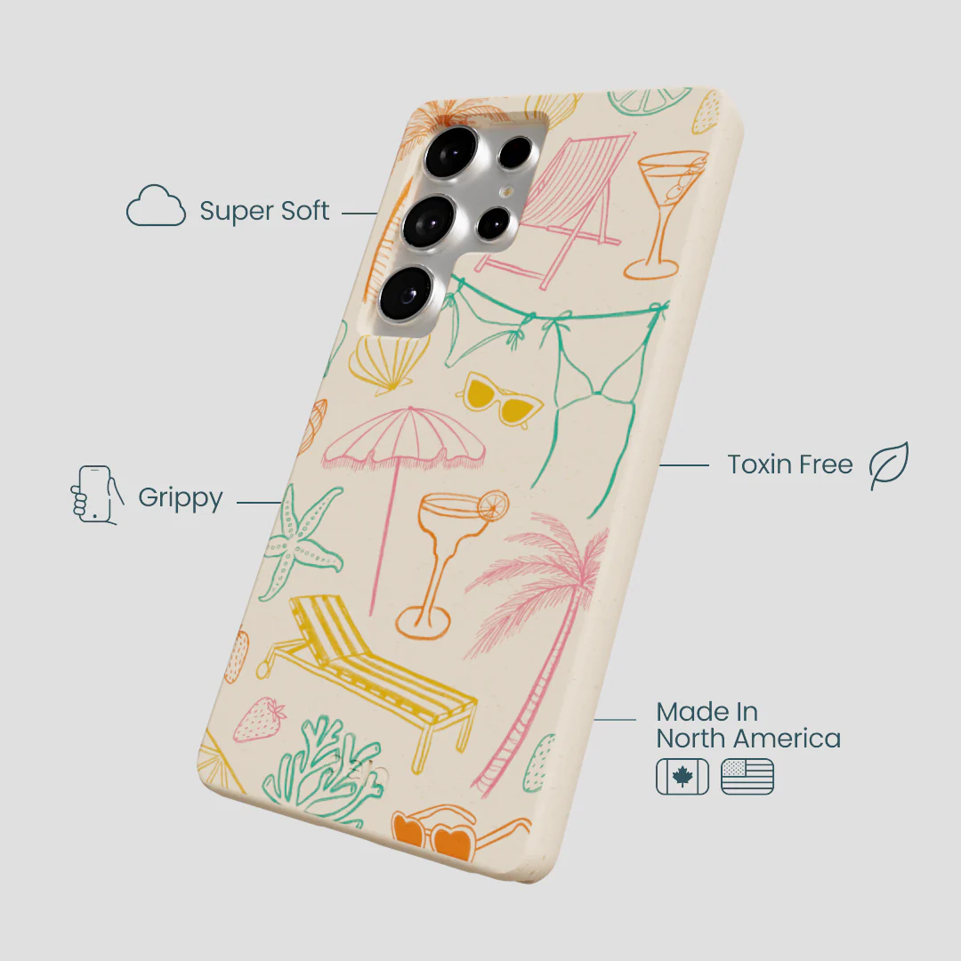 Seashell Coastal Club Samsung Galaxy S25 Ultra Case - Image 4