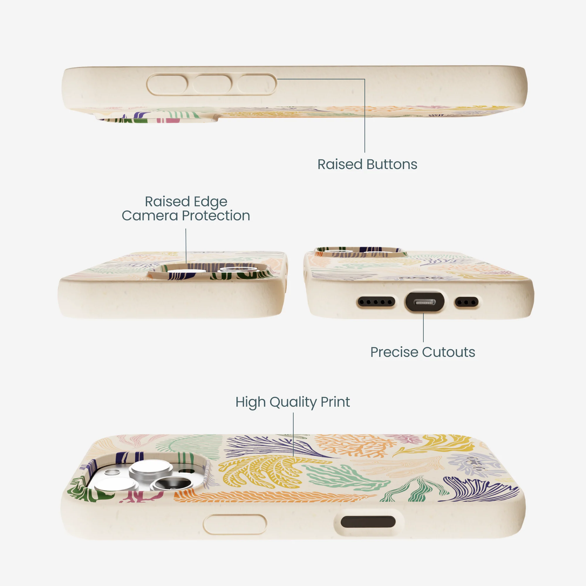Seashell Coral Dreams iPhone 16 Pro Max Case - Image 3