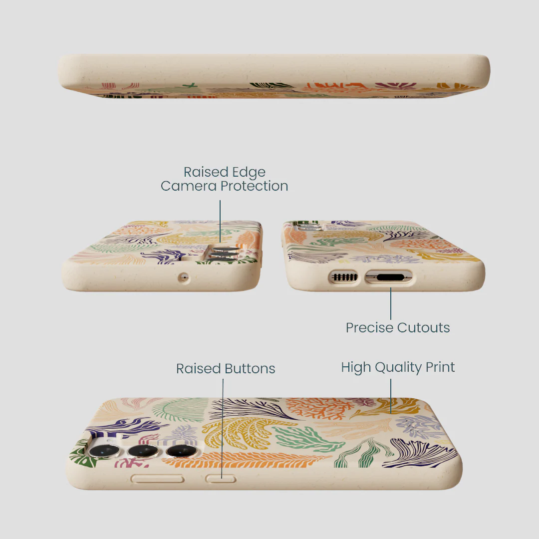 Seashell Coral Dreams Samsung Galaxy S23+(Plus) Case - Image 3