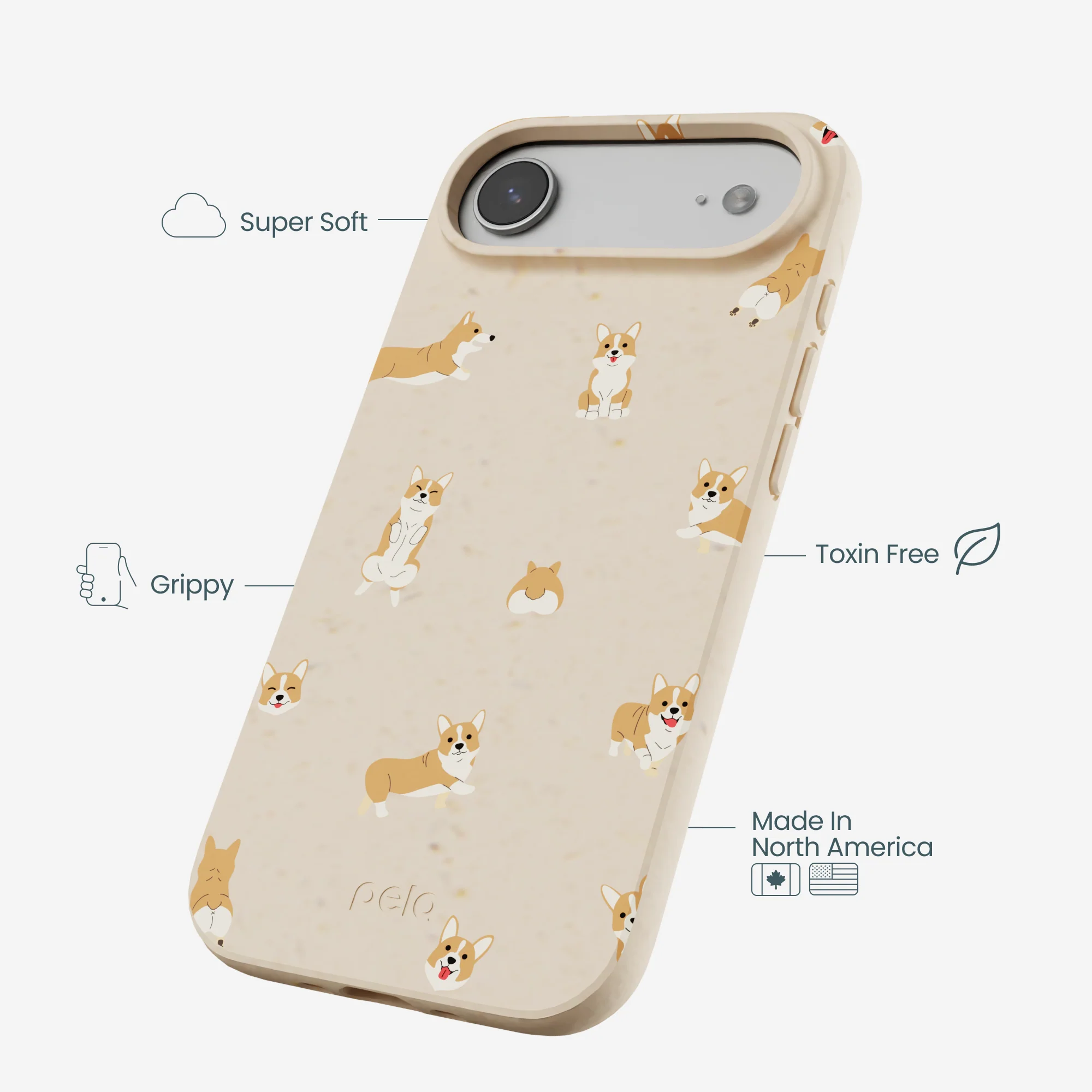 Seashell Corgi Cuties iPhone Air Case - Image 4