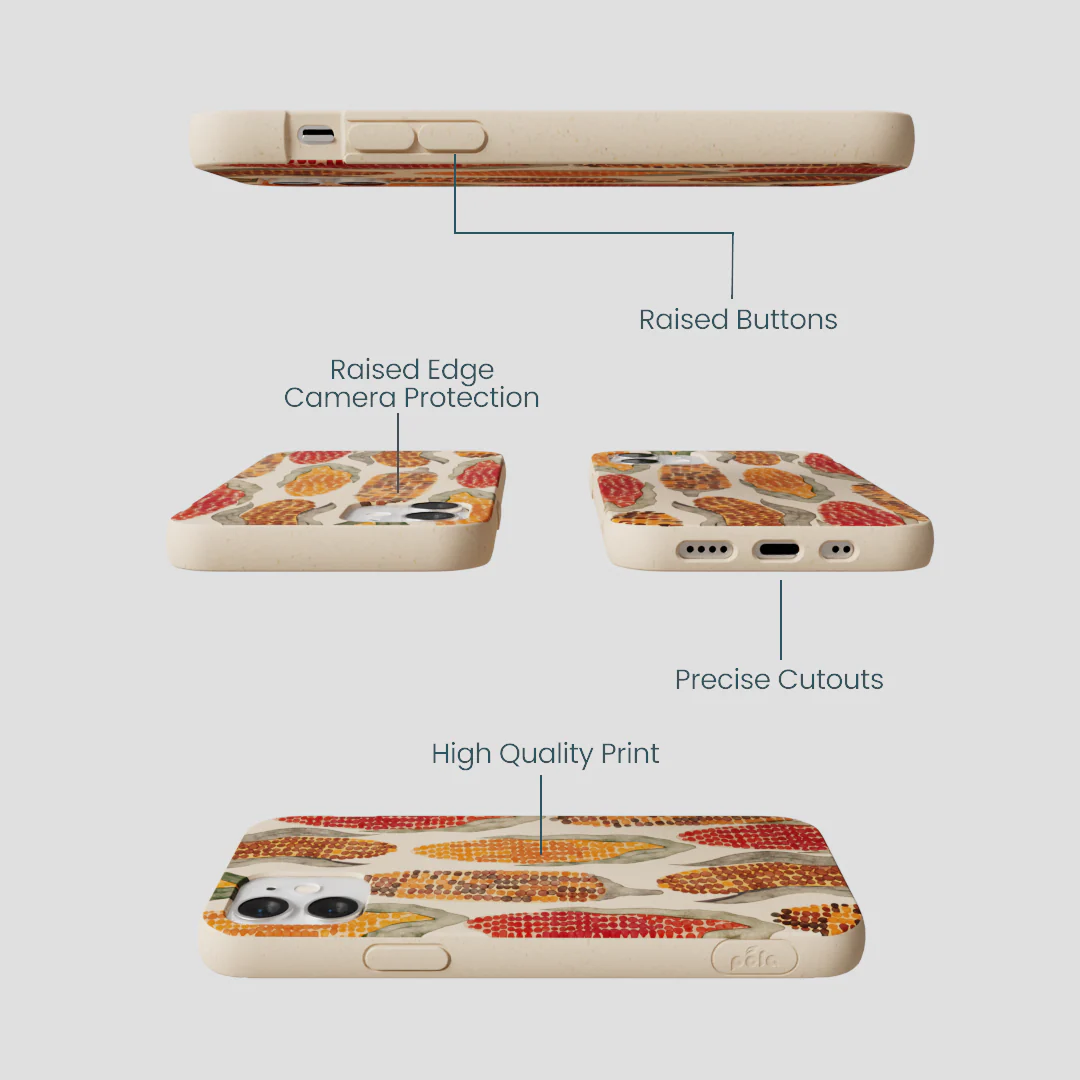 Seashell Cornfield iPhone 12 Mini Case - Image 3