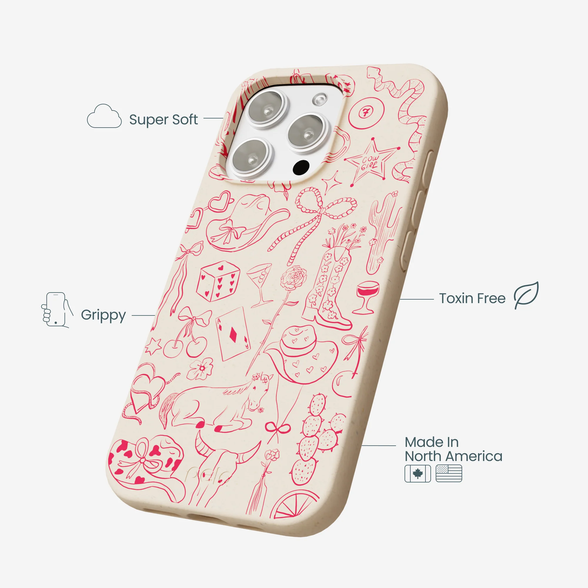 Seashell Cowgirl Chic iPhone 16 Pro Max Case - Image 4