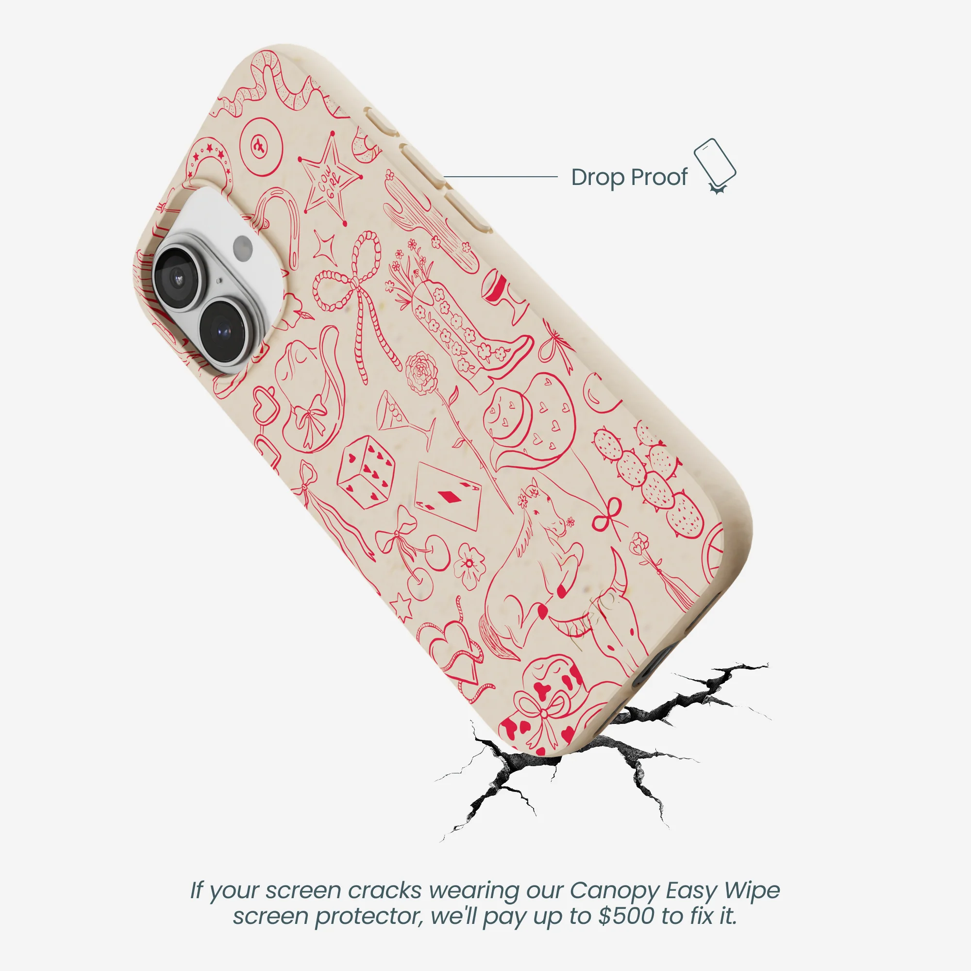 Seashell Cowgirl Chic iPhone 17 Case - Image 5