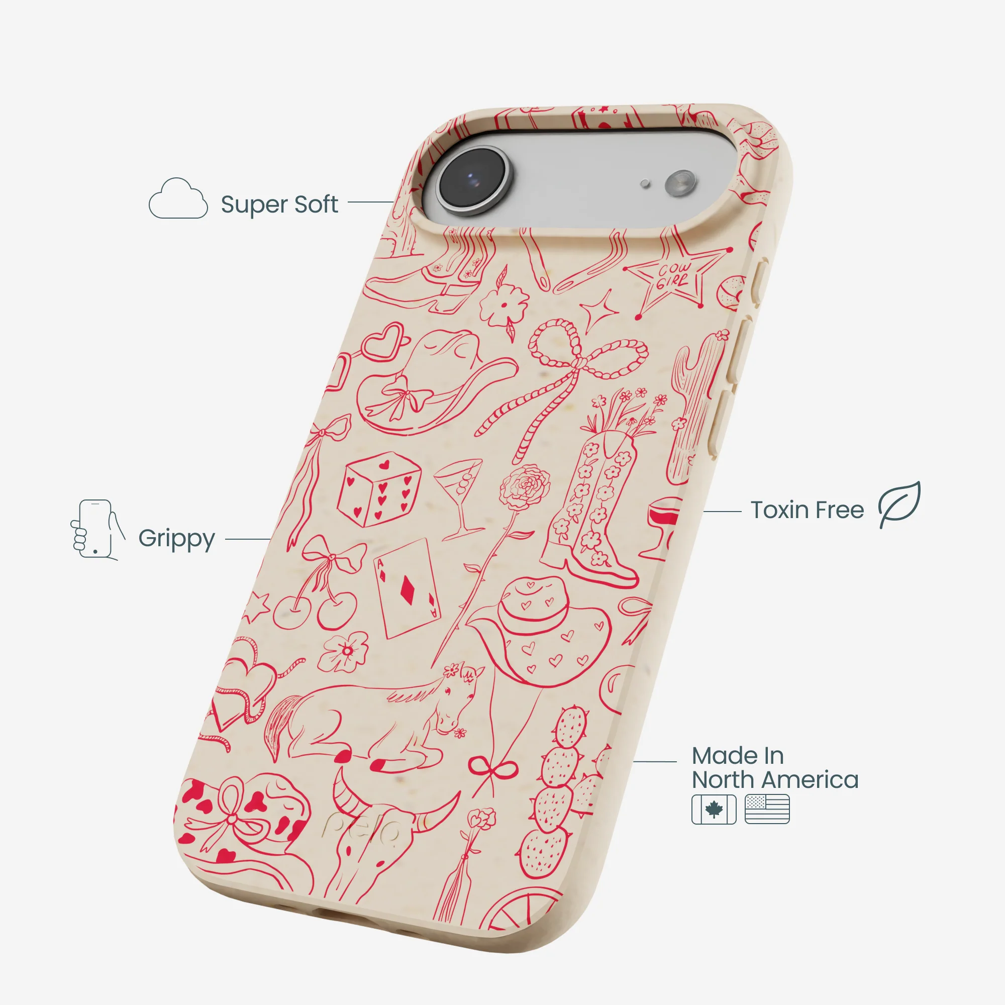 Seashell Cowgirl Chic iPhone Air Case - Image 4