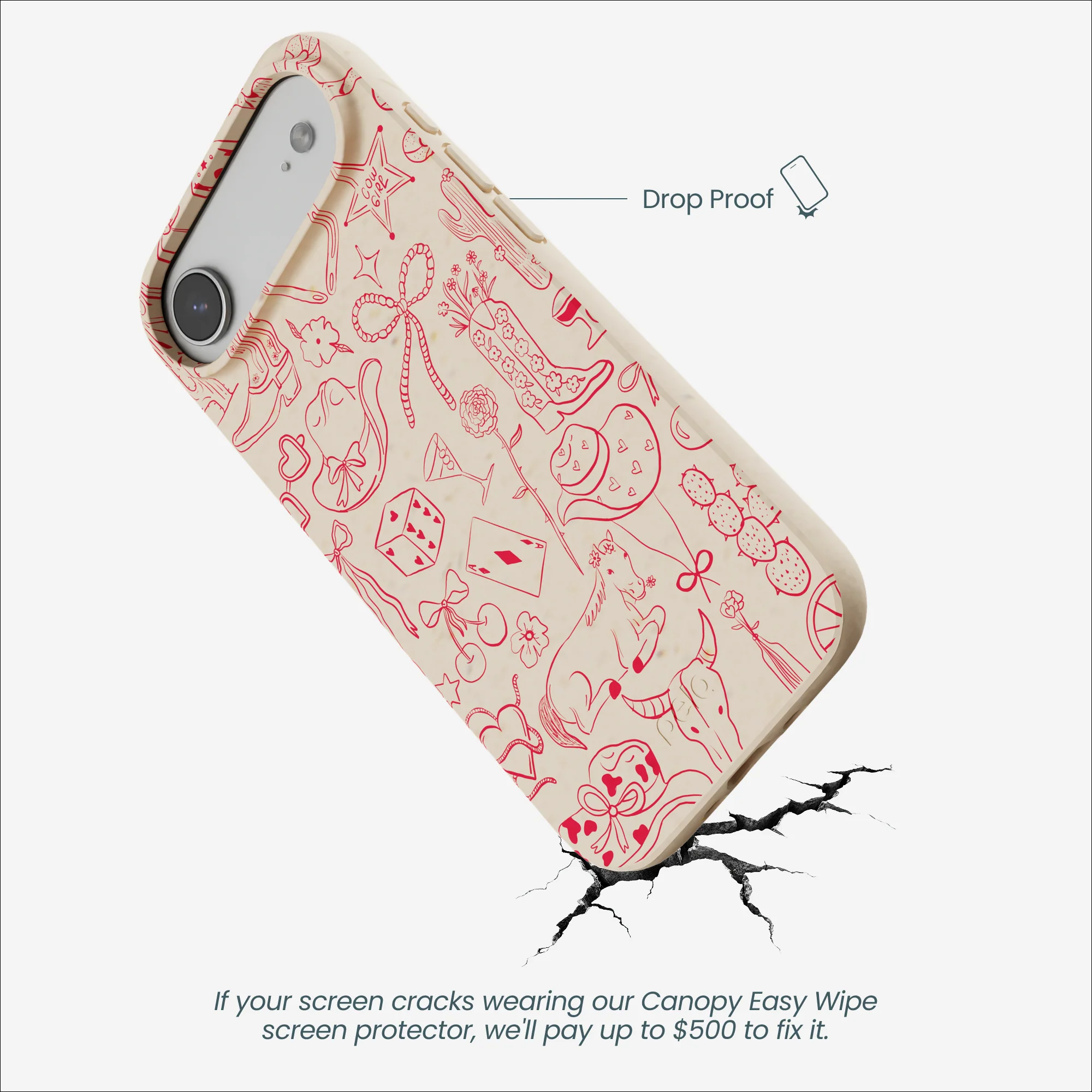 Seashell Cowgirl Chic iPhone Air Case - Image 5