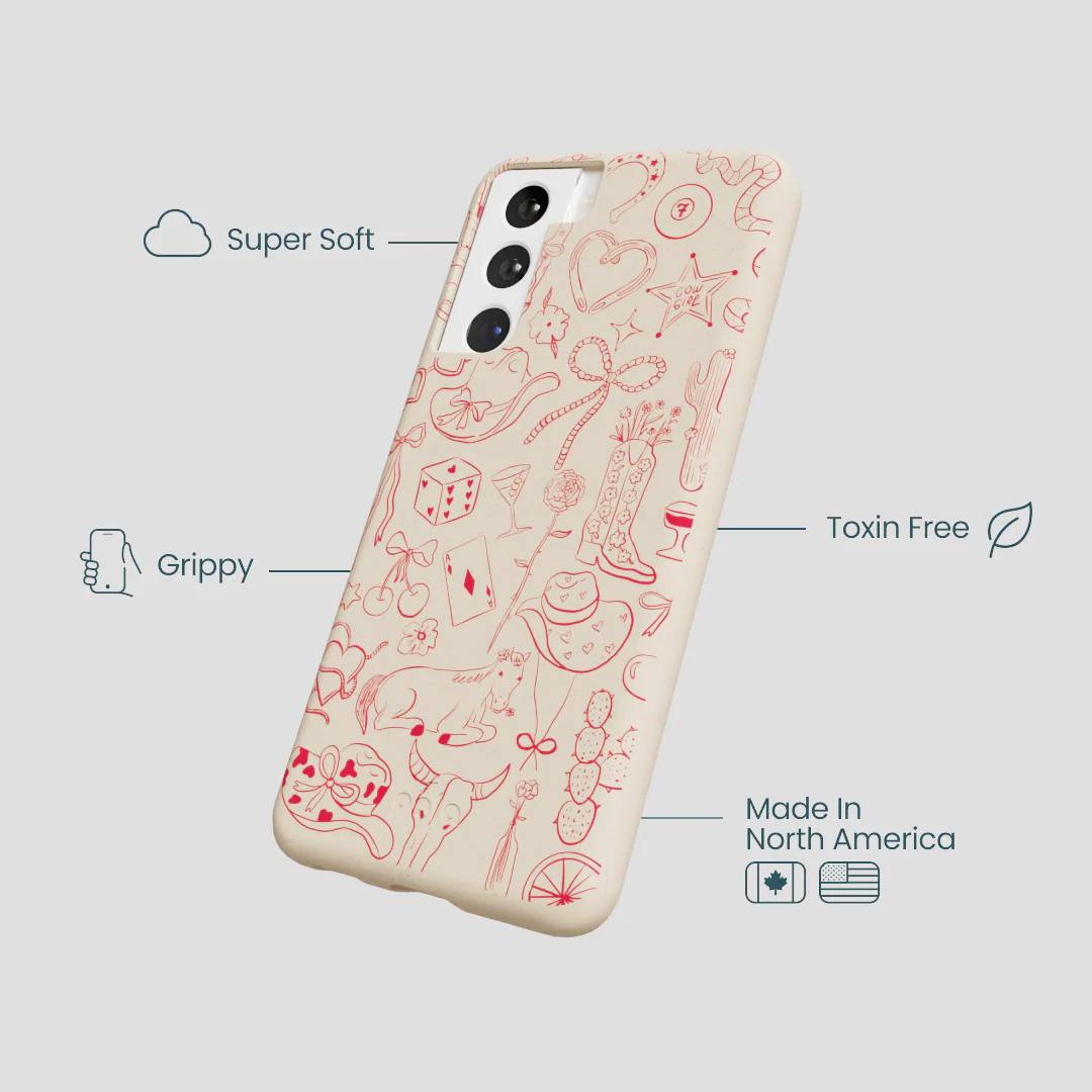 Seashell Cowgirl Chic Samsung Galaxy S22 Case - Image 4