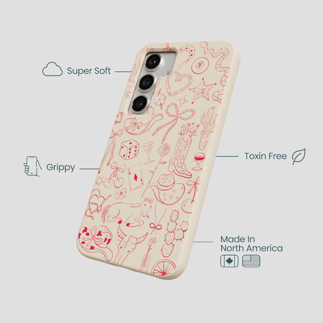 Seashell Cowgirl Chic Samsung Galaxy S25 Case - Image 4