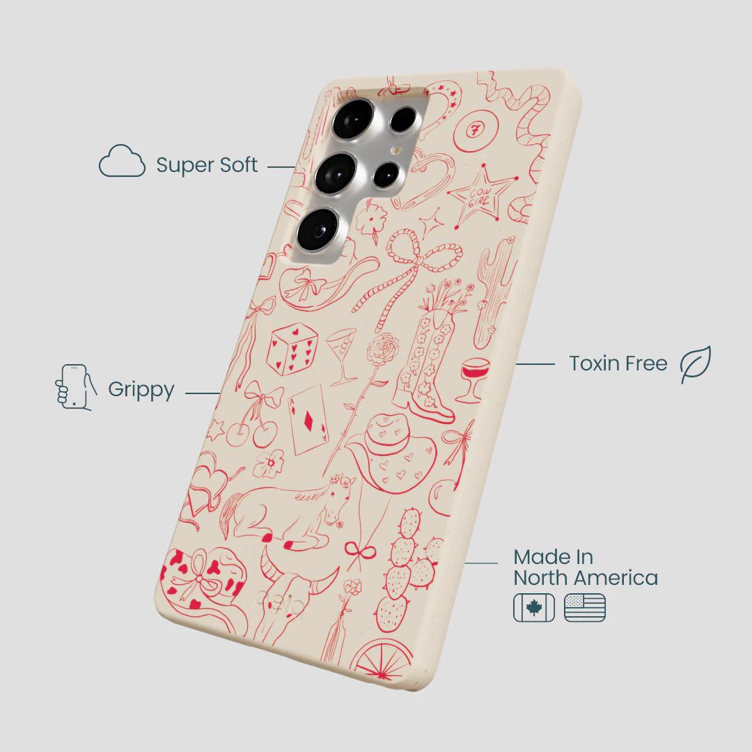 Seashell Cowgirl Chic Samsung Galaxy S25 Ultra Case - Image 4