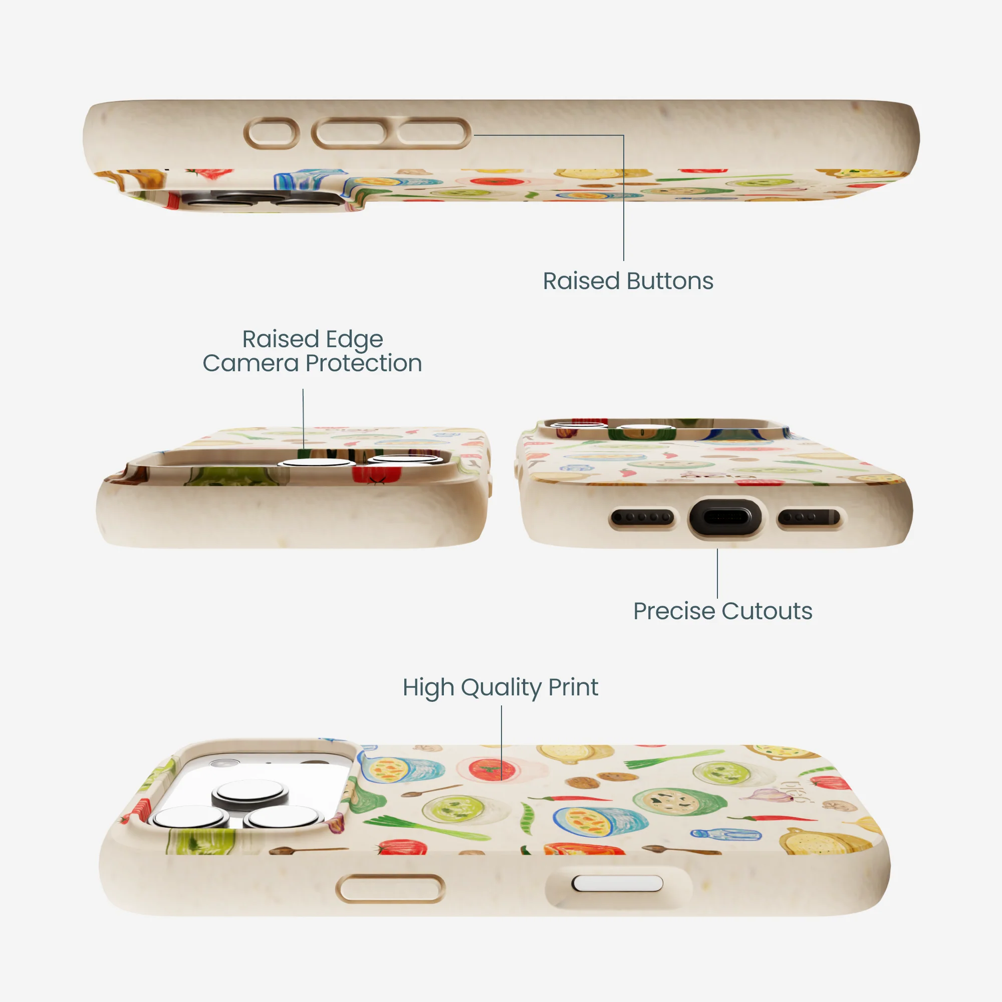 Seashell Cozy Bowls iPhone 17 Pro Case - Image 3