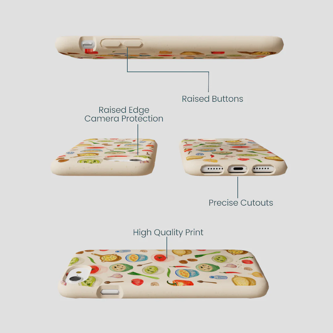 Seashell Cozy Bowls iPhone 6/6s/7/8/SE Case - Image 3
