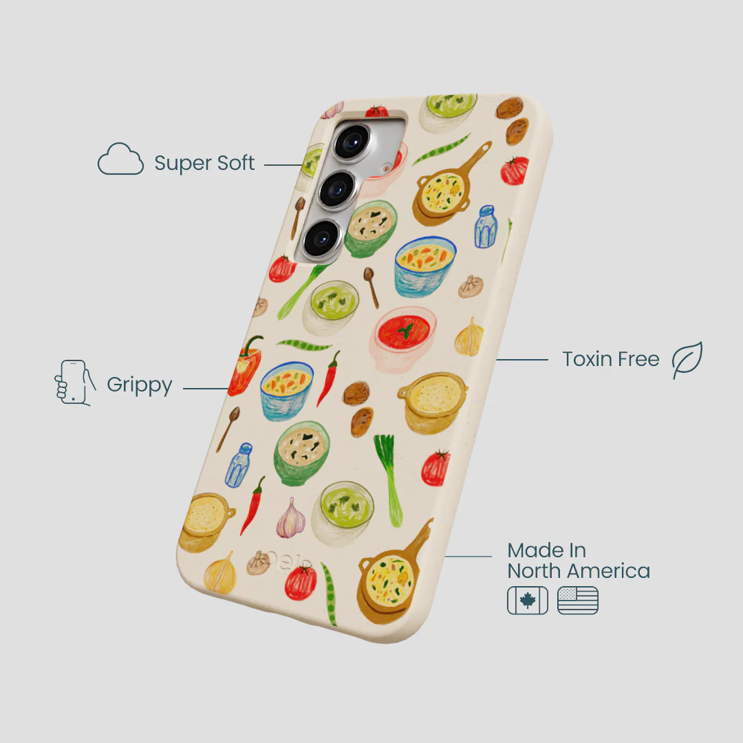 Seashell Cozy Bowls Samsung Galaxy S25 Case - Image 4