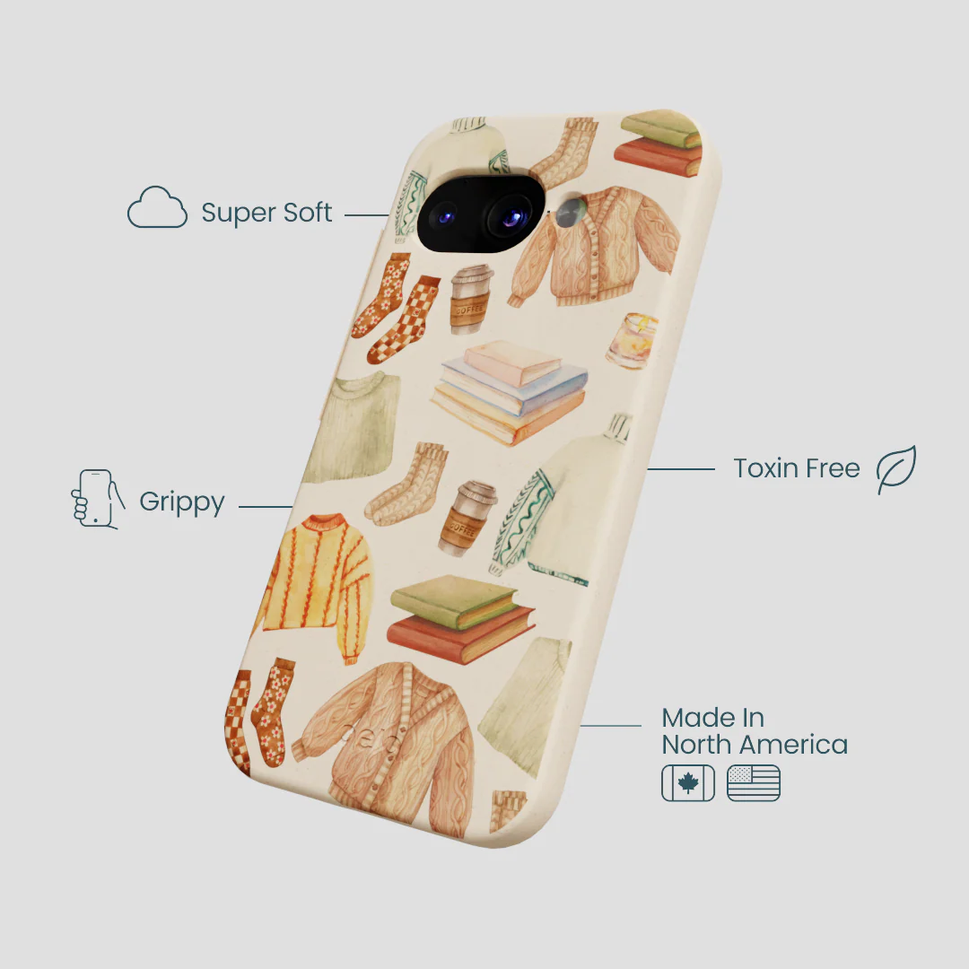 Seashell Cozy Mornings Google Pixel 9a Case - Image 4