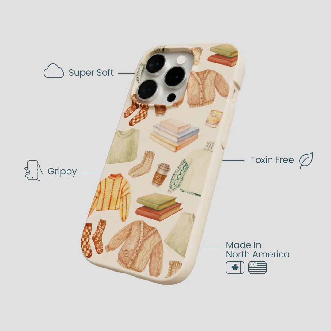 Seashell Cozy Mornings iPhone 14 Pro Case - Image 4