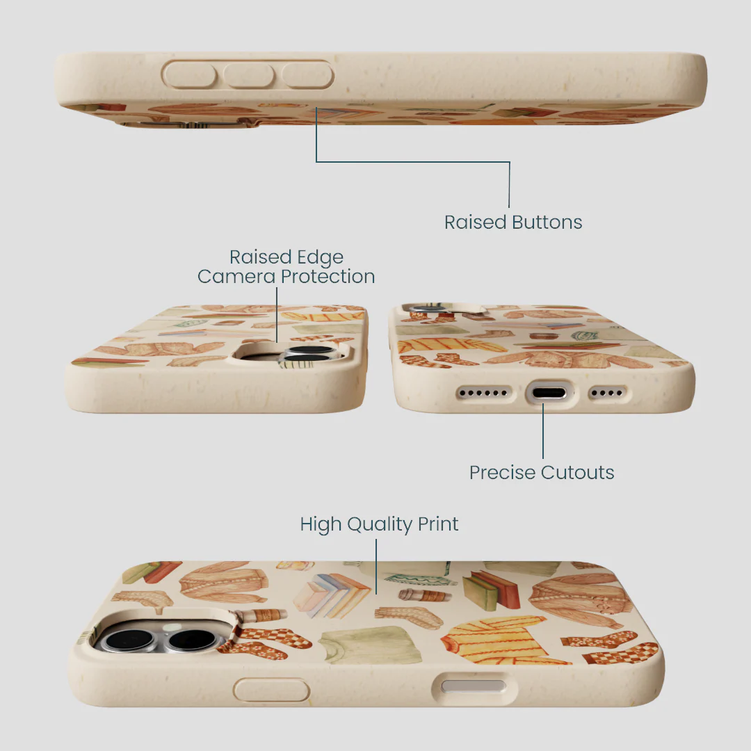 Seashell Cozy Mornings iPhone 16 Plus Case - Image 3