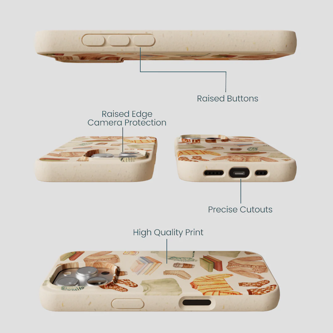 Seashell Cozy Mornings iPhone 16 Pro Case - Image 3