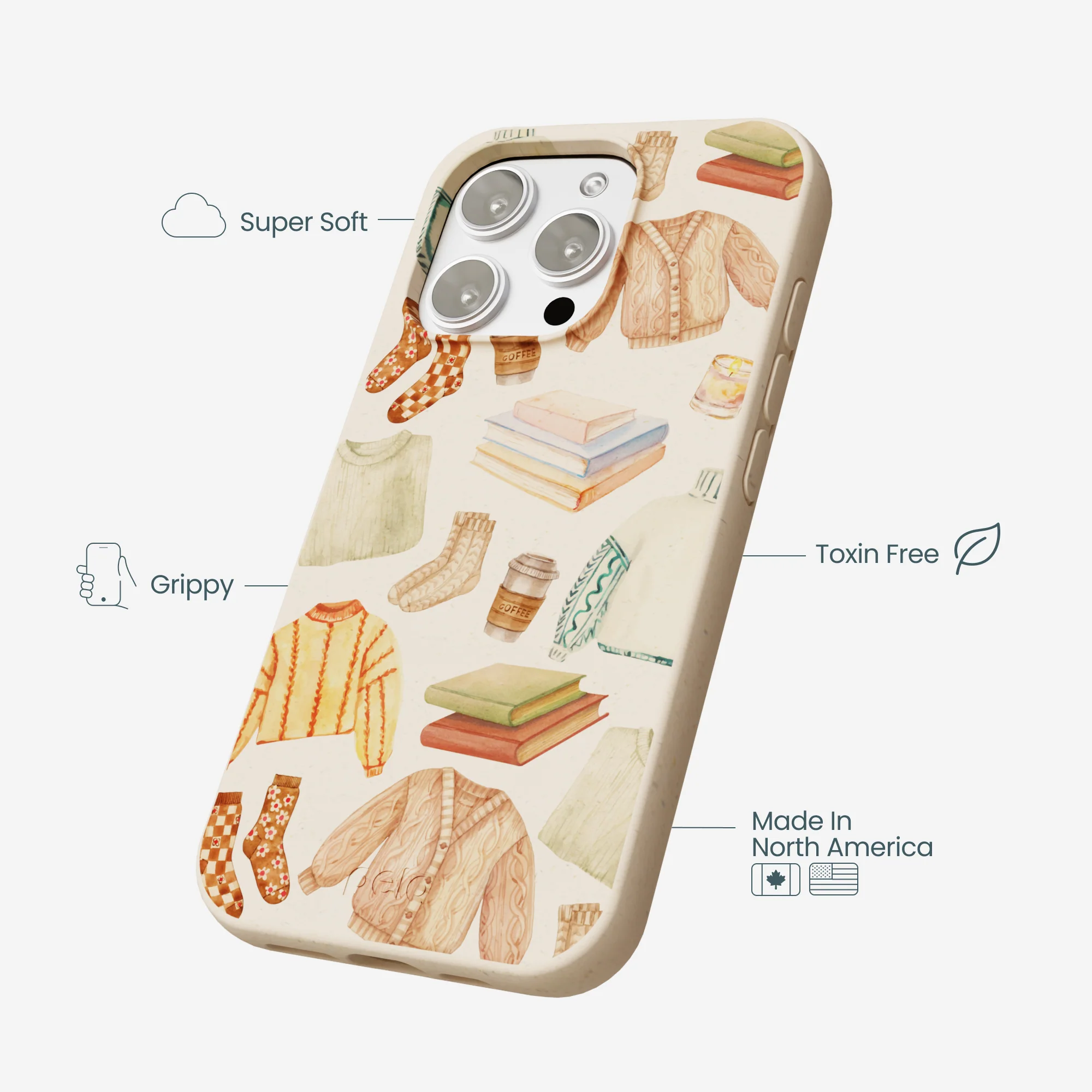 Seashell Cozy Mornings iPhone 16 Pro Max Case - Image 4