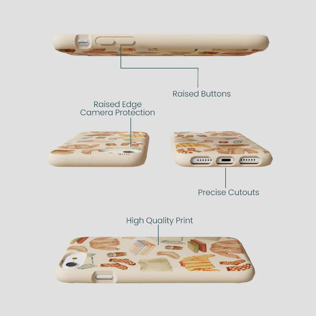 Seashell Cozy Mornings iPhone 6/6s/7/8/SE Case - Image 3